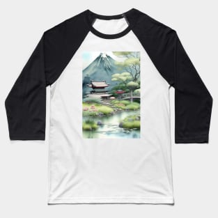 Japanese landscape Baseball T-Shirt